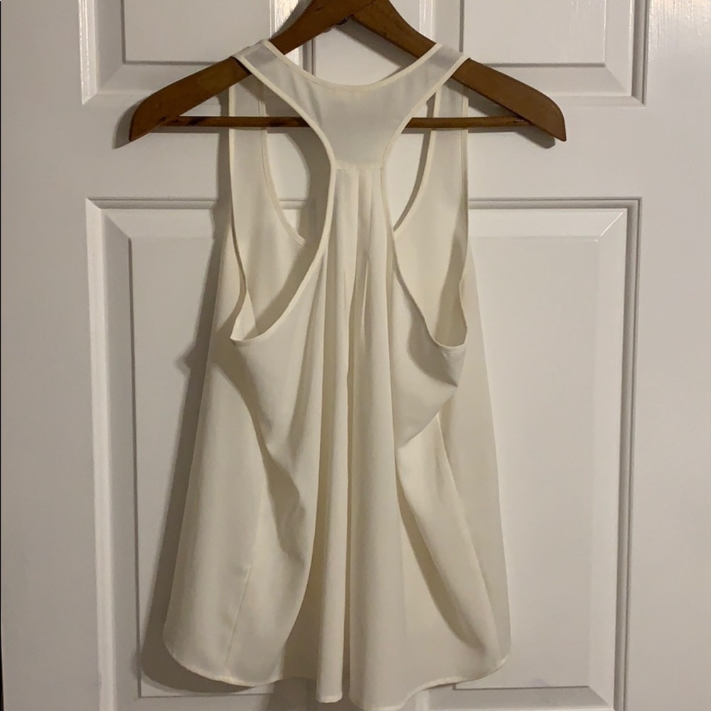 •frenchi• Cream High-Low Racerback Tank - Picture 3 of 4